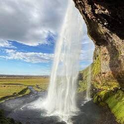 Behind Seljalandsfoss