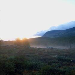 Sonnenaufgang über dem Drovefjell