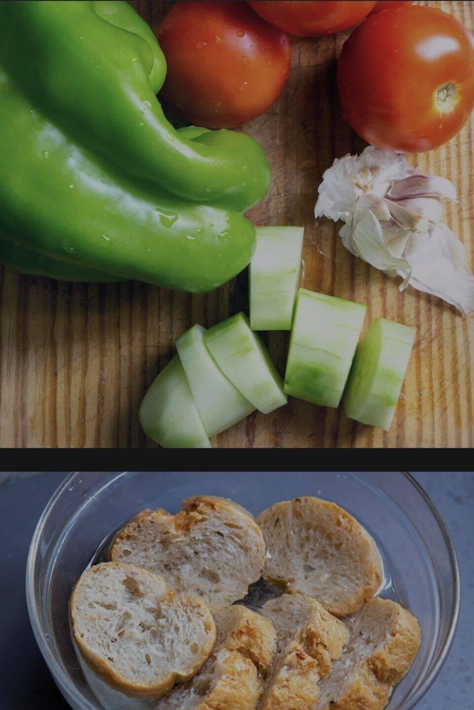 Zutaten für Gazpacho