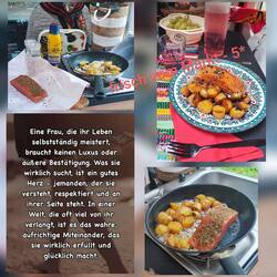 Rosmarin Kartoffeln mit Lachs,frisch vom Markt