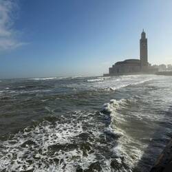 Hassan II Mosque on the Atlantic Ocean