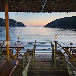 Einen schöneren Blick beim Abendessen kann man sich nicht wünschen