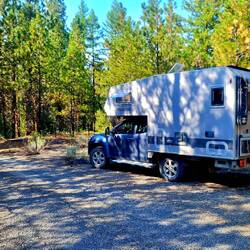 Der Stellplatz heute Nacht