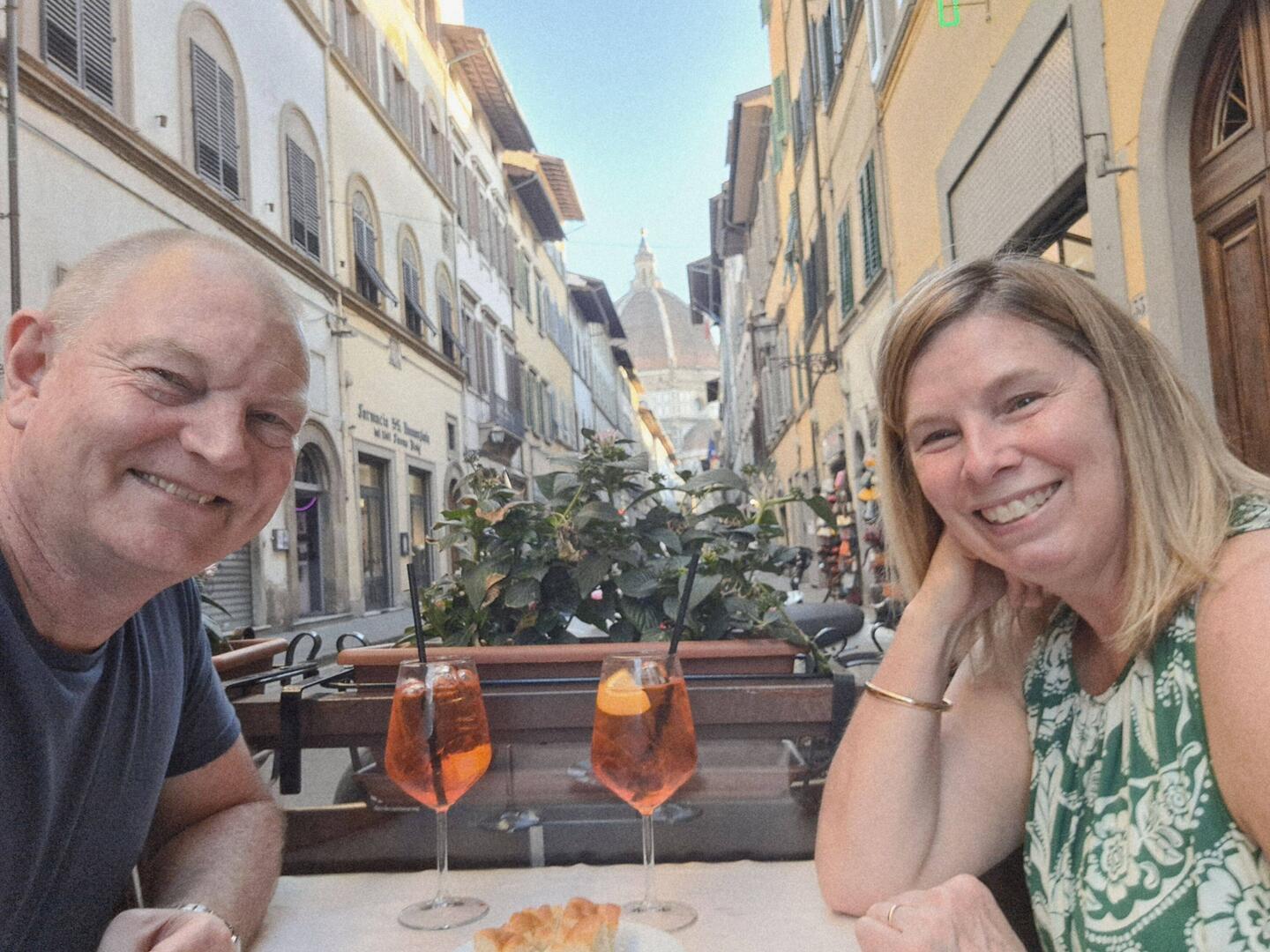 Evening aperol spritz