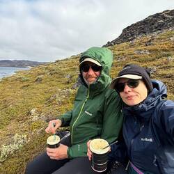 Auch wenn es etwas ungemütlich ist, die Müslipause muss sein.