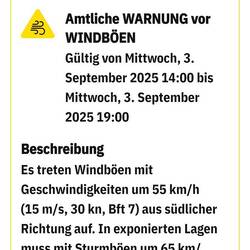 Büschen Wind angesagt