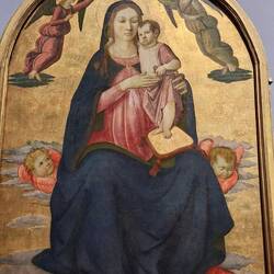 One of the hundreds of "Madonna and child" paintings throughout the gallery