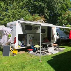 schnell sind wir eingerichtet - schon Routine