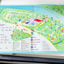 Plano de distribución del Camping