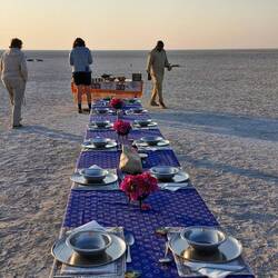 Zum Frühstück war alles super gut vorbereitet.