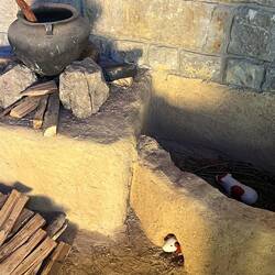 They live just next to the pot...