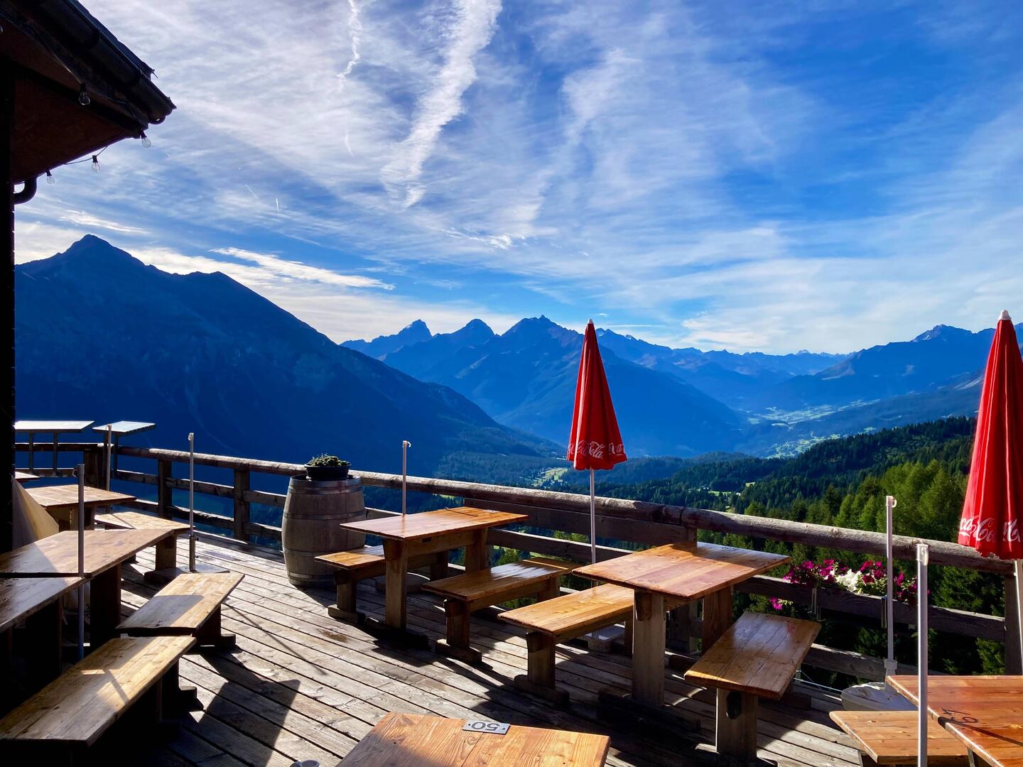 Kaffeepause auf der Alp Nova