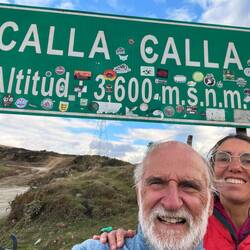 The highest place we've ever been with our bicycles!