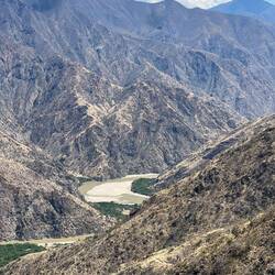 Close up of the meandering Marañon