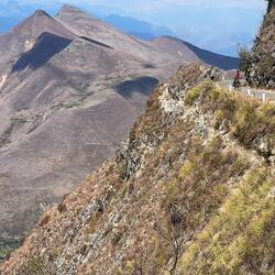 Alain holding on tight