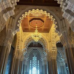 Mosque doorway facing the ocean