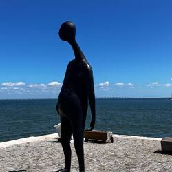 Goofy statue.