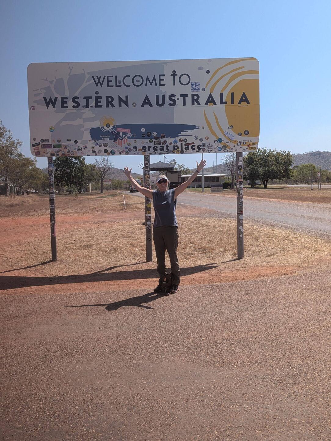 Crossing the border from Norther Territory to Western Australia
