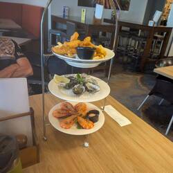 Our "last supper" before the tour - seafood tower