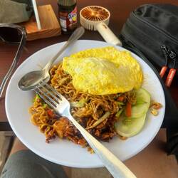 Gebratene Nudeln 😍😍😍 (+Ventilator weils so heiß war)