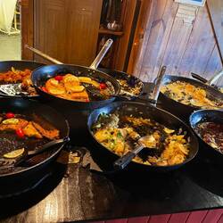 Fisch direkt aus dem Meer beim Dorfgastronom.