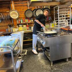 Ein Blick in die Küche