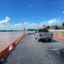Little ferry across river