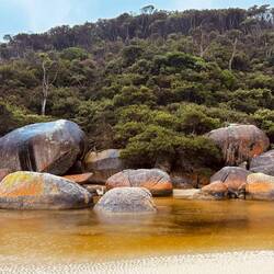 Granite boulders on Tidal River
