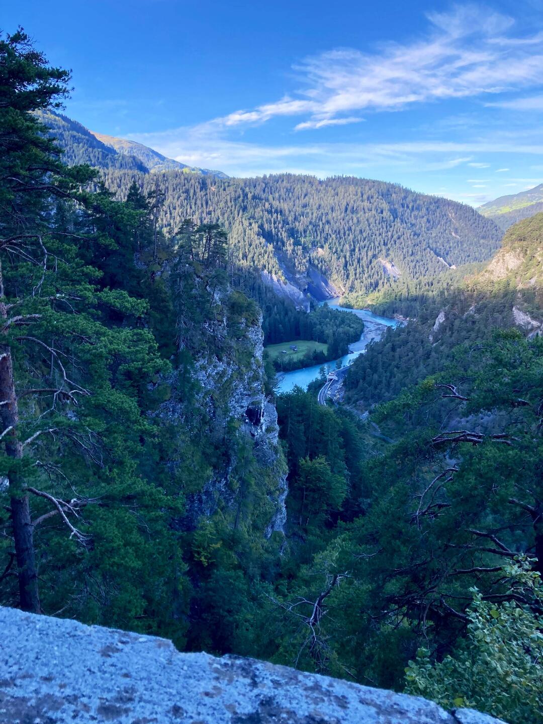 Morgenstimmung in der Rheinschlucht
