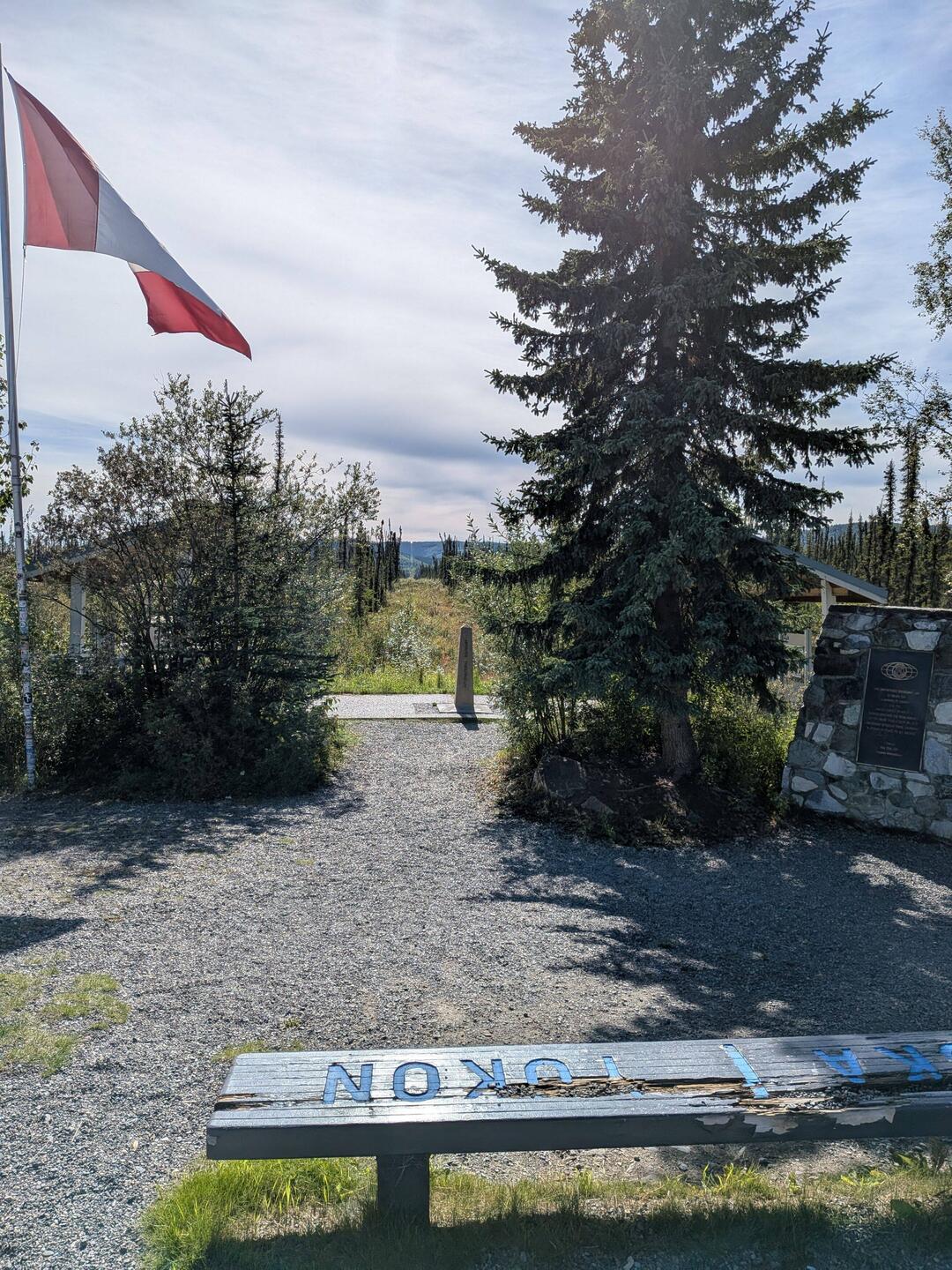 Grenze Alaska Yukon 141 längengrad