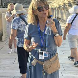 Our guide, Christiana