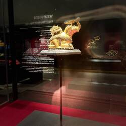 Cute golden elephant