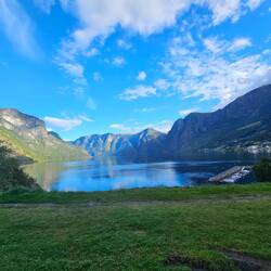 Aurlandsfjord in Norwegen,