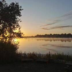 Sonnenaufgang an der Loire