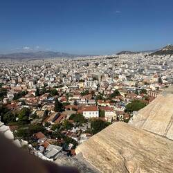 Glorious panoramic view of Athens from the Acropolis