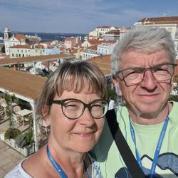 Selfie von der Alfama oben zur Aida