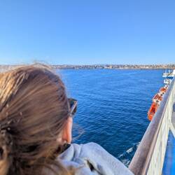 Judith sieht Porto Torres schon