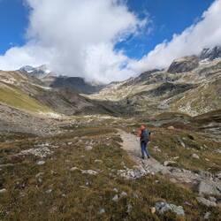 Beeindruckend: die Bergwelt vor dem Col de Chavière.
