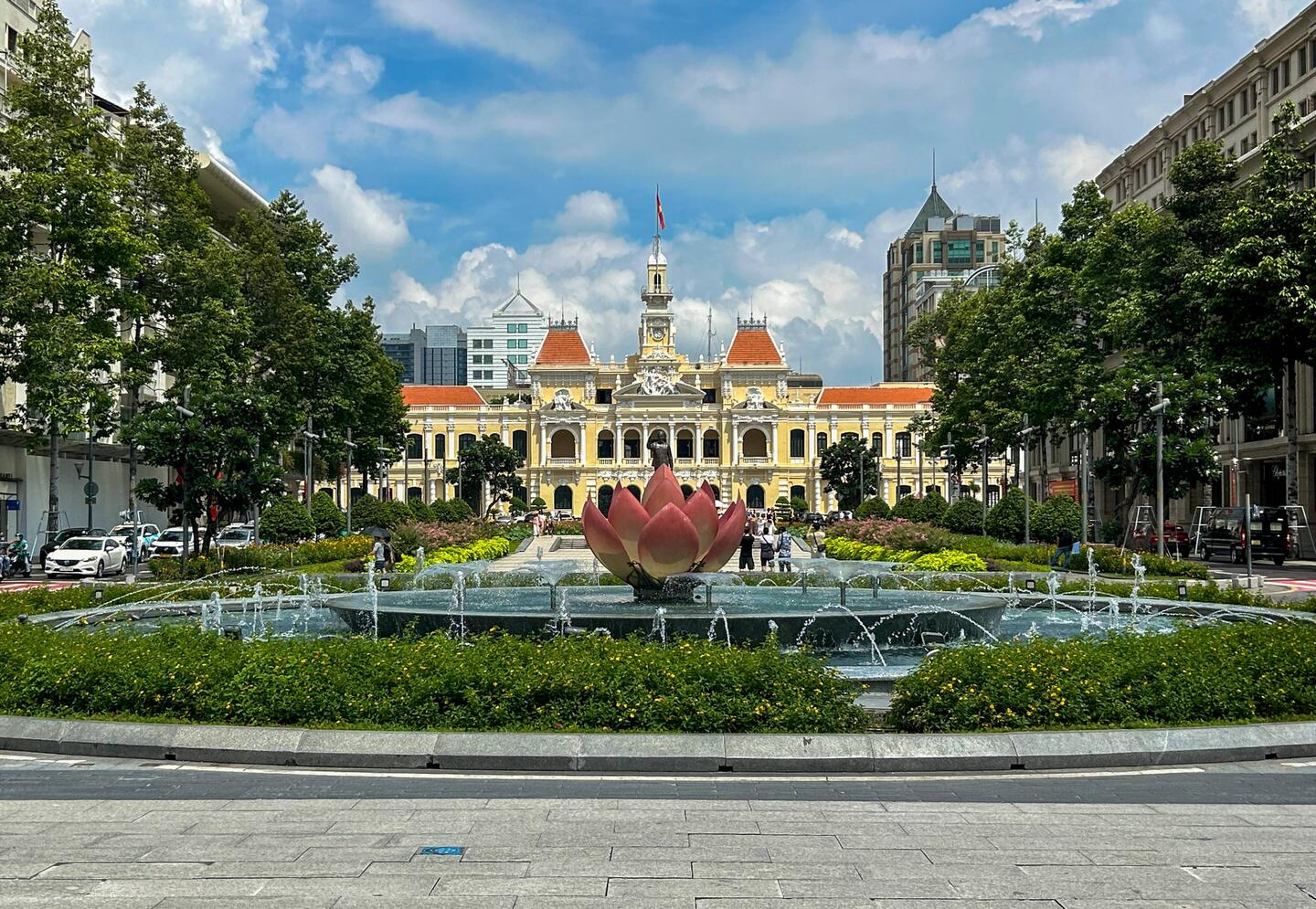View of Ho Chi Minh City Hall officially known as the People's Committee Building.