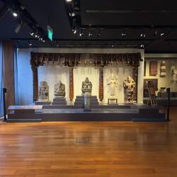 Indian-influenced artifacts from pre-colonial Southeast Asia.