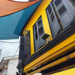 The walking street at Haji Lane.