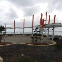 Foreshore area where sealions can be found - not today though