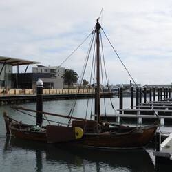 Replica of Batavia longboat (the Batavia sank off WA in 1629)