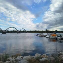 Blick vom Stellplatz