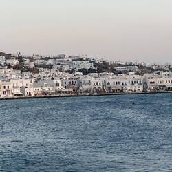 All buildings are white to preserve the character of the town