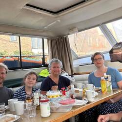 Frühstücksfoto aus anderer Perspektive