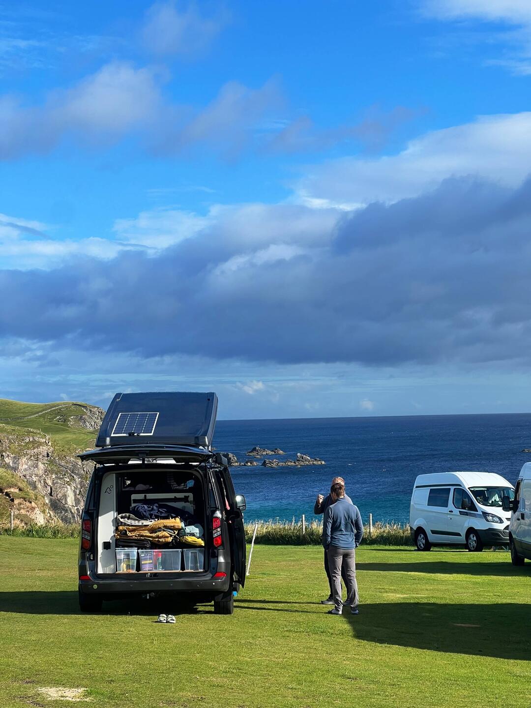 Toller Campingplatz direkt am Durness Beach