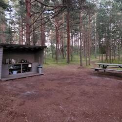 Die Küche vom Campingplatz
