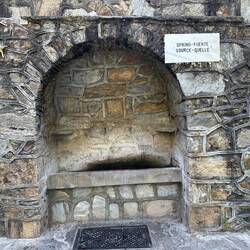 One of the three natural water springs