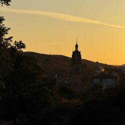 Blick zurück auf Los Arcos